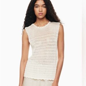 NWT - Aritzia Wilfred Peek Top - Colour - Light Birch - Size Small